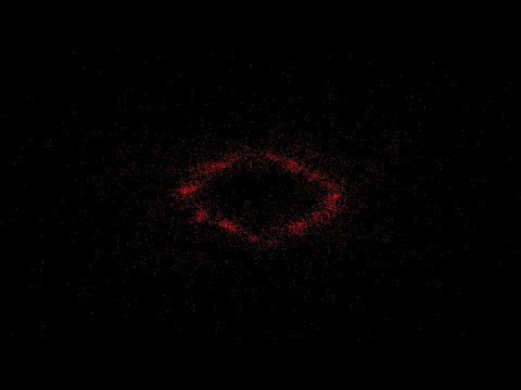 A many-body simulation in JavaScript