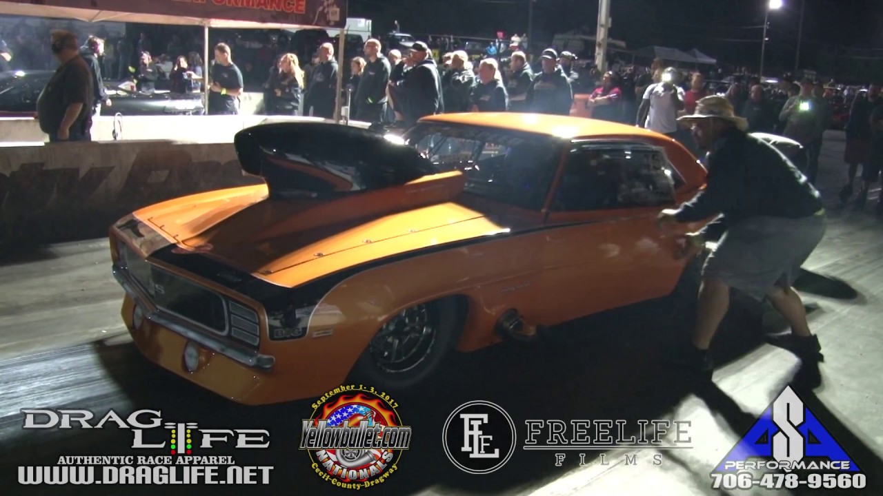 Brian Chin in "The Juice" Outlaw 10.5 Nitrous Camaro!!