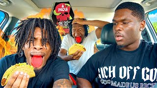 I Put The World’s Hottest Chip In 2 Streamers Tacos