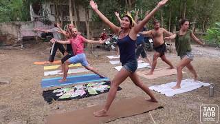 You can join our yoga classes TAOHUB Koh Tao Thailand