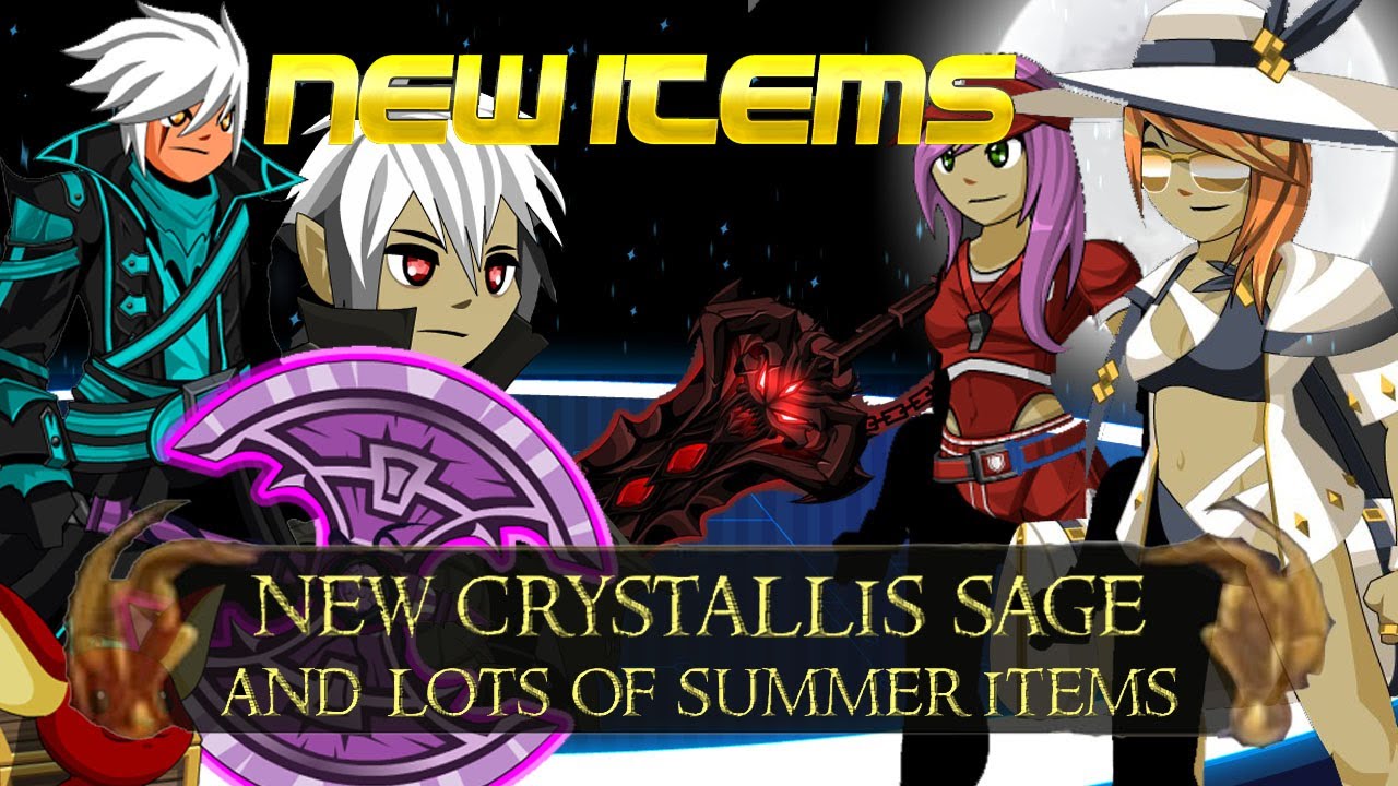 AQW New Kings Blade Of Doom + Crystallis Sage! | Plus New Lifeguard set and Lots Of New Summer Items