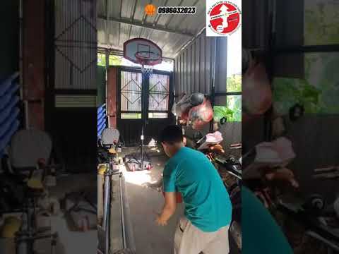 Video #shorts Chân trụ bóng rổ ???? tiêu chuẩn trường học... - youtube