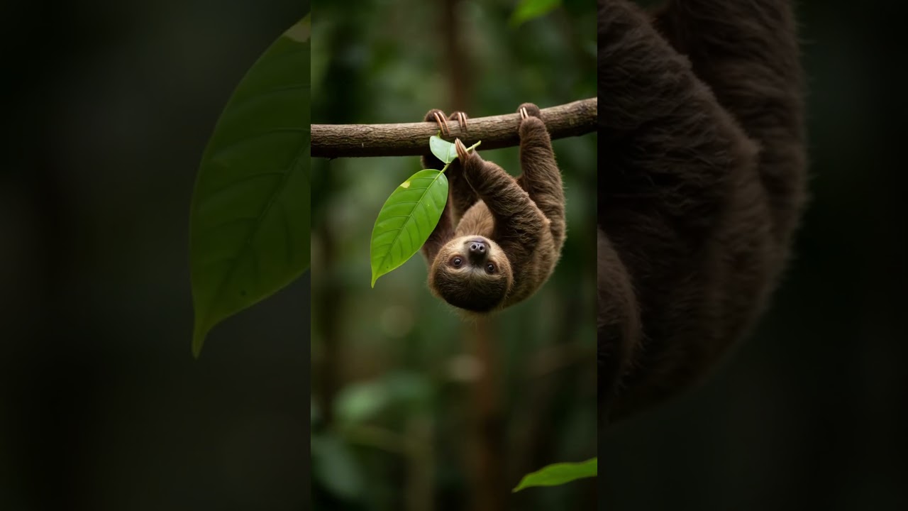 Lazy Sloth: Baby Sloth Hanging Out