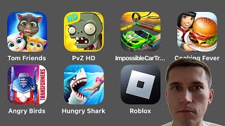 Talking Tom & Friends,Plants vs Zombies,Impossible Car Tracks 3D,Cooking Fever,Hungry Shark,Roblox screenshot 1
