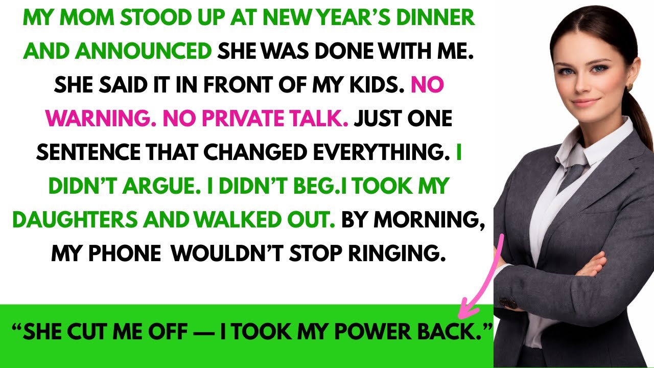 My Mom Humiliated Me at New Year’s Dinner — She Didn’t Expect What Happened Next
