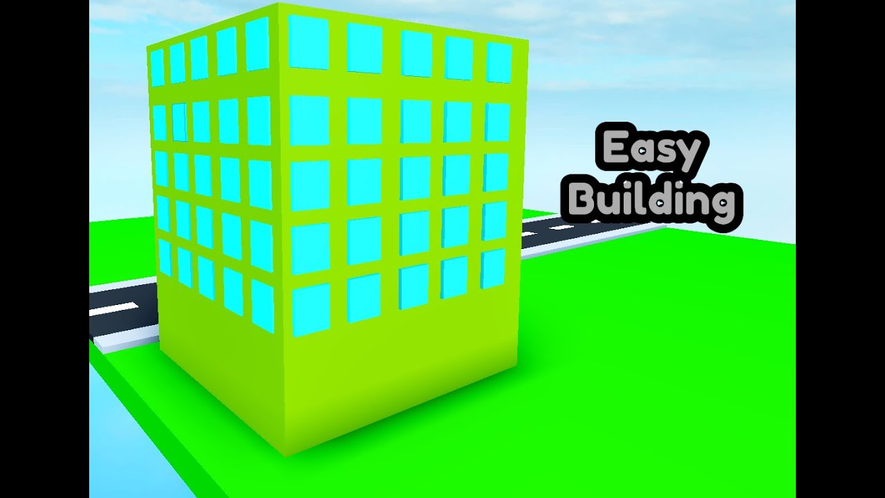 How to build building in roblox - YouTube