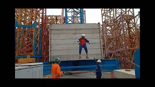 Rescue Mock drill on Tower Crane Erecting & Dismantling - #jppandeysafetyguru