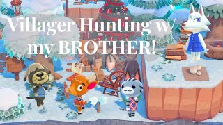 Hunting for Winter Villagers with My Brother! - ACNH