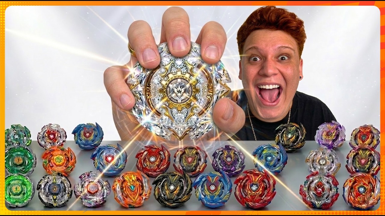 TESTEI 1000 BEYBLADES SURPRESA LENDÁRIAS! *Nostálgico