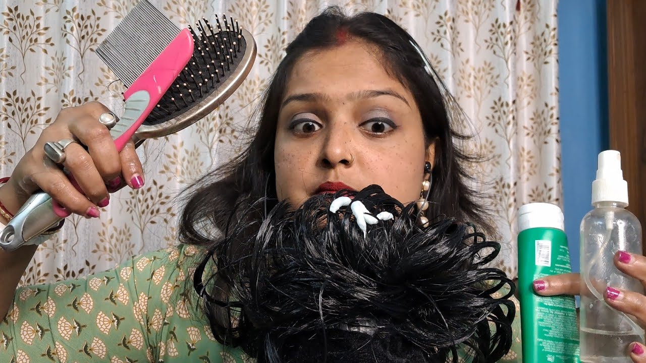 ASMR Bug searching 🐛🐞 (Plucking, Shampooing, Head Massage)