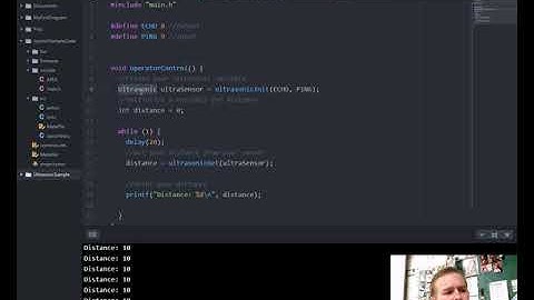 PROS for VEX Robotics Tutorial 5 (Serial Monitor and Ultrasonic Sensor)
