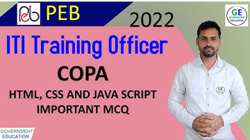 ITI TO COPA HTML, CSS, JAVA SCRIPT MCQ IN HINDI || #ITITO #COPA