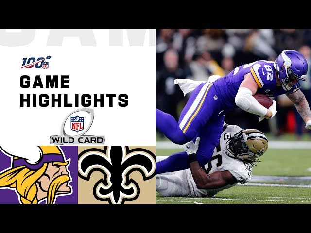 Vikings vs. Saints Wild Card Round Highlights