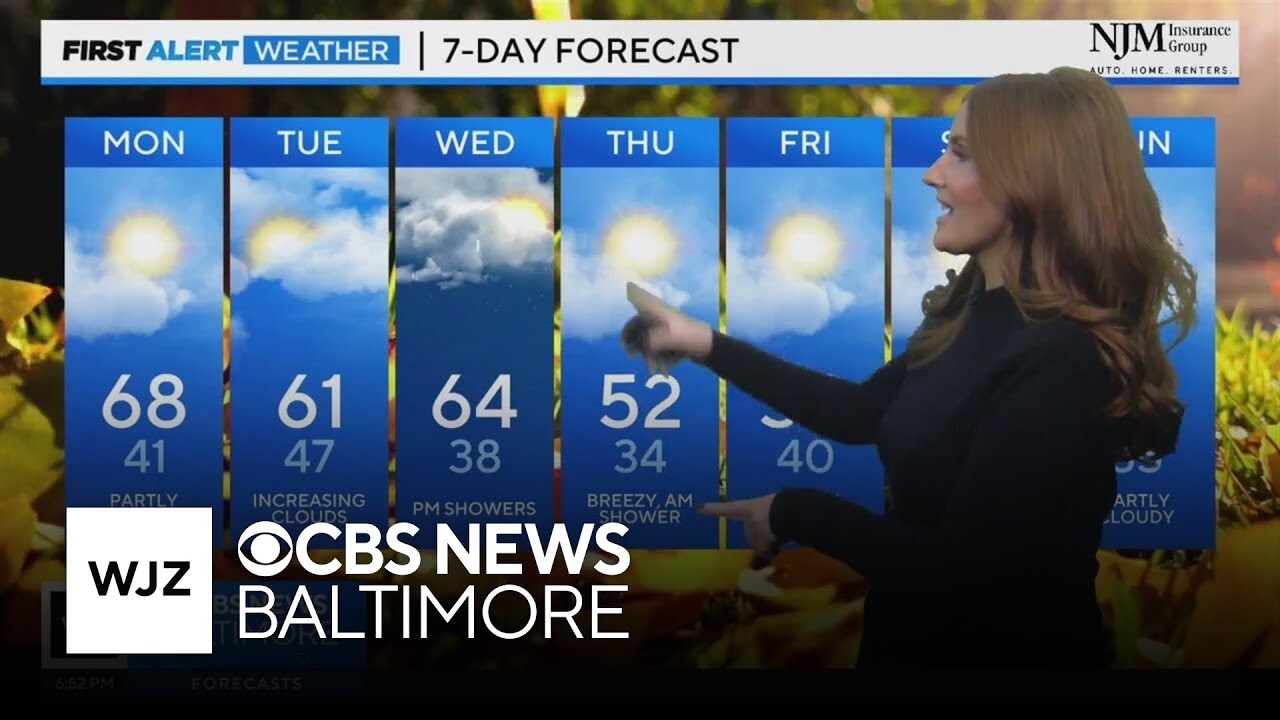 Sunny with warmer temps Monday in Maryland - YouTube