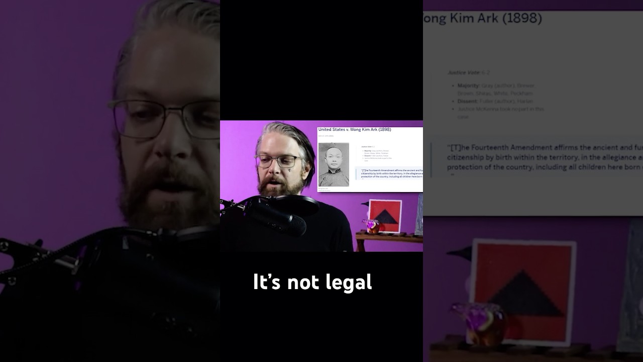 Why Trump Can't End Birthright Citizenship 