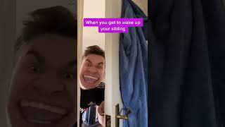 When You Get To Wake Up Your Sibling shorts