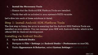 How to Fix the adb Not Recognized Error in React Native Development