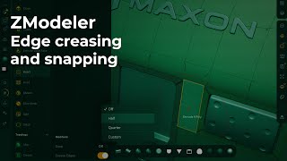 ZBrush for iPad - ZModeler Creasing and Snapping