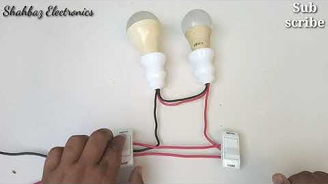 Staircase wiring connection with twoway switch and 2 lamp holder complete detail in urdu/hindi