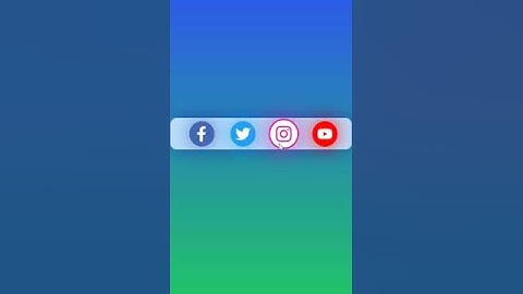 Animated social media icons CSS  #shorts