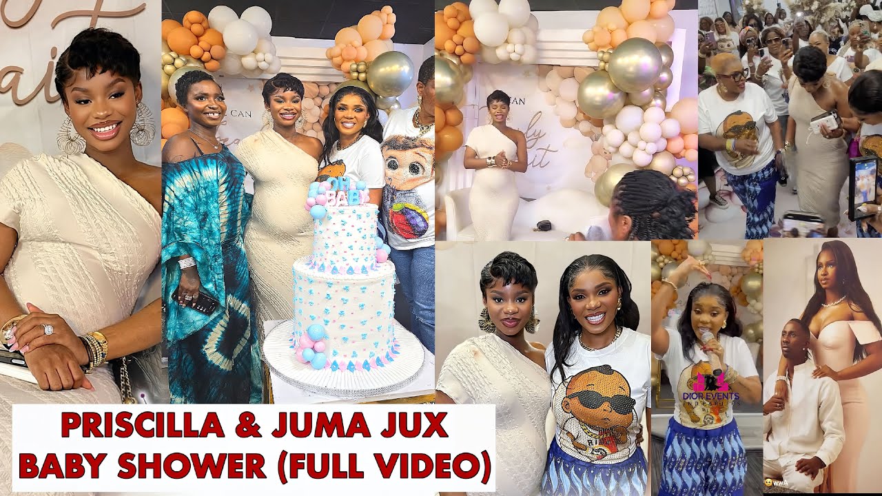 Priscilla Ojo And Juma Jux Baby Shower In Canada, Surprise By Iyabo Ojo, Friends and Family. 