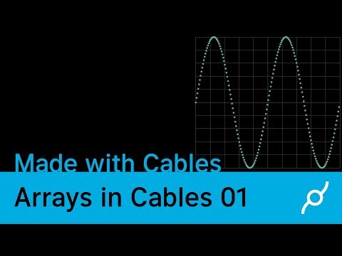 Arrays in cables tutorial 01