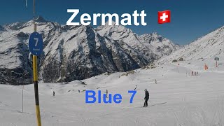Back To My First Run In Zermatt Blauherd To Sunnegga Blue 7