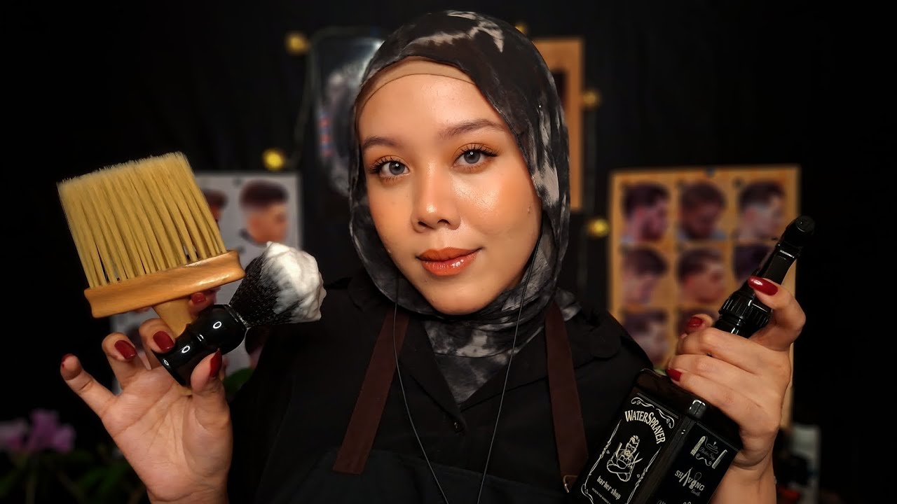 Rainy Day Barber Shop ASMR 💈🌧 | Relaxing Haircut & Shaving