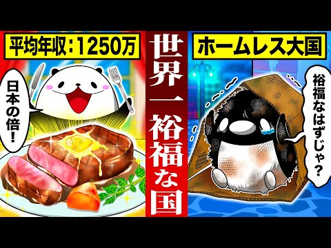 世界一裕福な国の超格差社会の実態とは【アニメ】