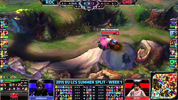 Roccat vs Gambit | LCS EU 2015 Summer | 2. nap 3. meccs
