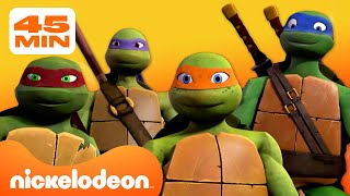 TMNT: Wojownicze Żółwie Ninja | Żółwie Ninja 50 minut bez przerwy! 💥| Nickelodeon Polska