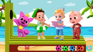 Baby Shark Learns Colors  Cocomelon Nursery Rhymes  Kids  21
