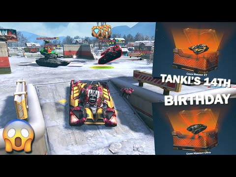 Tanki Online - TANKI’S 14 BIRTHDAY | Gold Box Video + Opening Ultra Containers | GOT 2 EXOTIC!!