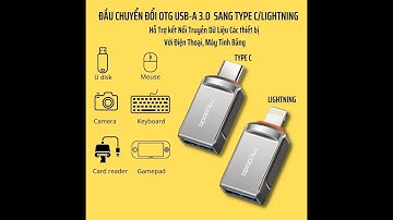 Đầu Chuyển Đổi OTG USB-A 3.0 Sang Lightning / Type C Mcdodo