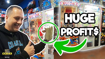 How Much MONEY Did My Vending Machines Make At The Game Store?!