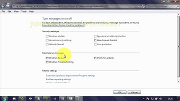 Windows 7 : How to Enable or Disable Windows Backup Maintenance Messages