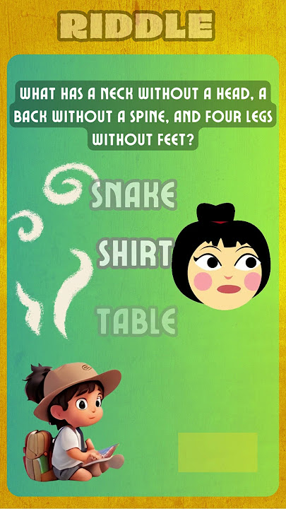 RIDDLE-What has a neck without a head ? Can you guess? #learning #shorts #focus #kidsfun #riddles