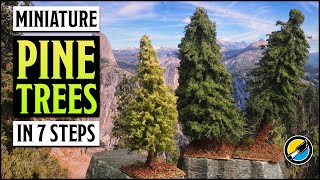 Miniature Pine Trees in 7 simple steps! Perfect for Wargaming Terrain 🌲