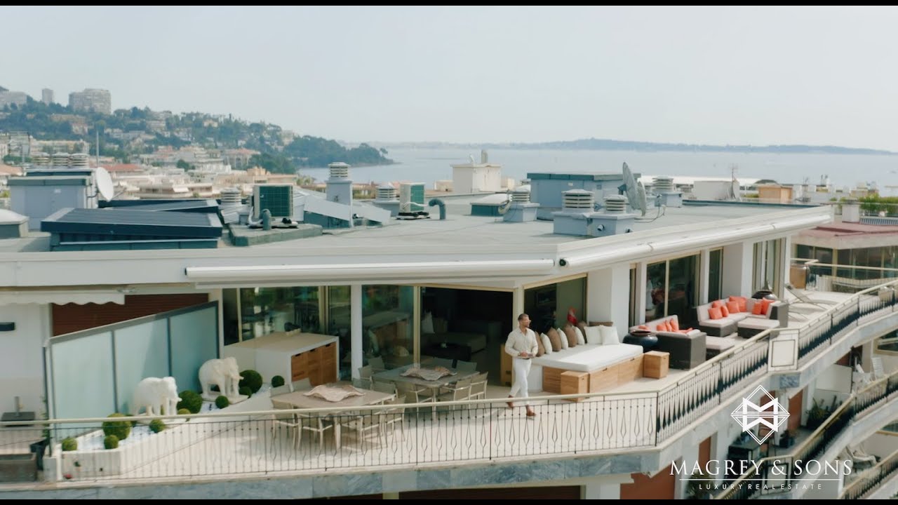 Superb penthouse in Cannes Croisette - YouTube