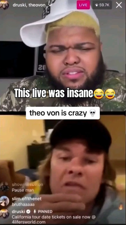 'i write it down'😭#theovon #druski #comedy #funny #live