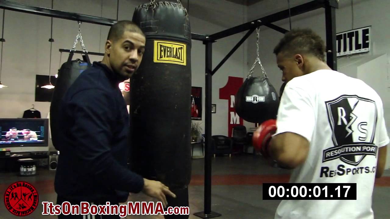 It's On! Boxing Minute How to Work a JabCrossHook on the Heavy Bag