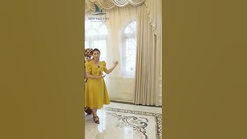 Rèm vải 3 lớp cho phòng khách tân cổ điển #tancodien #tâncổ