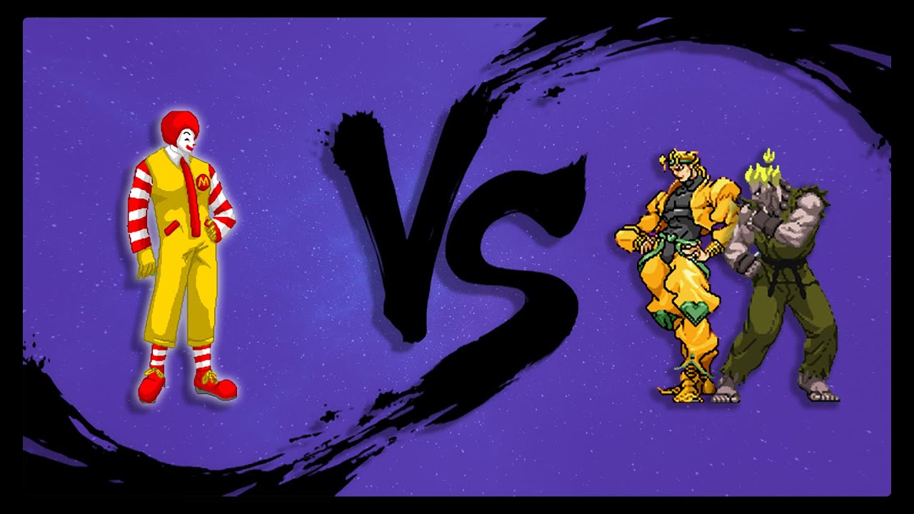 『MUGEN Requests』~ Dark Donald (12p) Vs. Destiny Dio (12p) & Rare Akuma (1p)