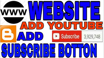 Blogger Add Youtube Subscribe Button