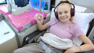 TEEN FLYING BUSINESS CLASS to DUBAI ✈️