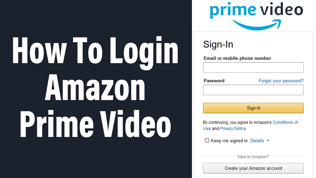Prime Video Login 2021 Www primevideo Login Help Amazon Prime 
