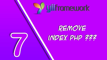 Remove Index.php Yii Framework