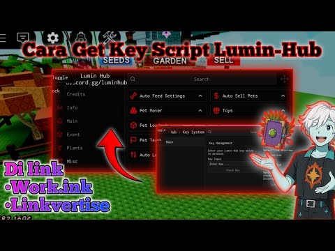 Lumin Hub Script Cara get key script lumin hub di linkvertise & work.ink - YouTube