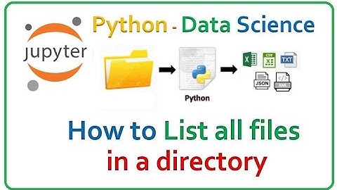 Python - How to List all files in a directory