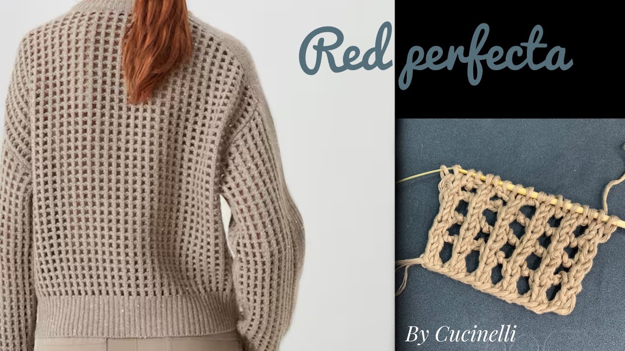 Red perfecta. Punto de fantasía jersey Cucinelli